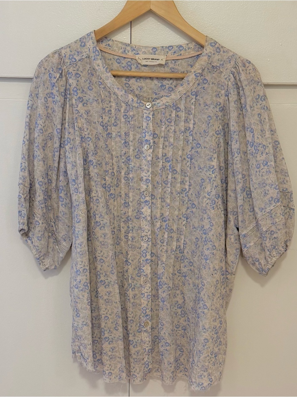 Lucky Brand Spring Floral Womens Top - Size XL